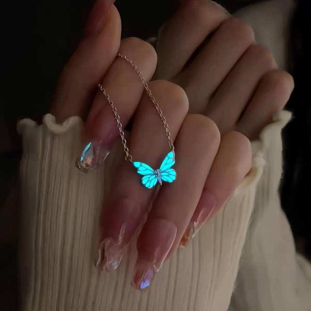 Luminous Dream Blue Butterfly Bracelet