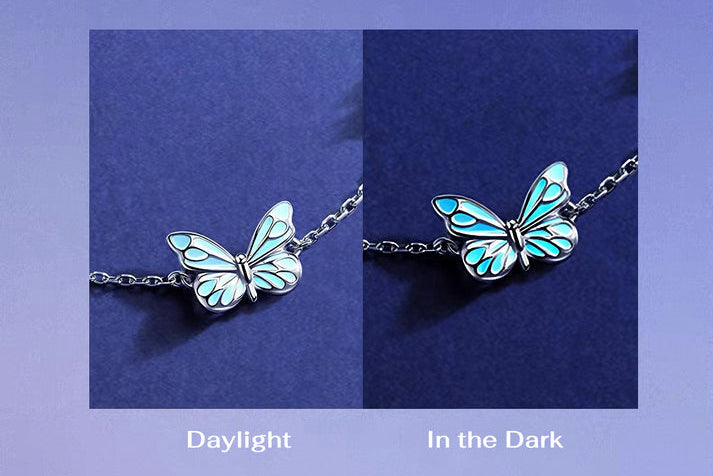 Luminous Dream Blue Butterfly Bracelet