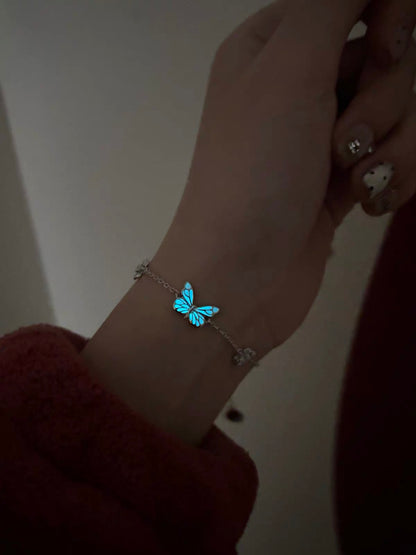 Luminous Dream Blue Butterfly Bracelet