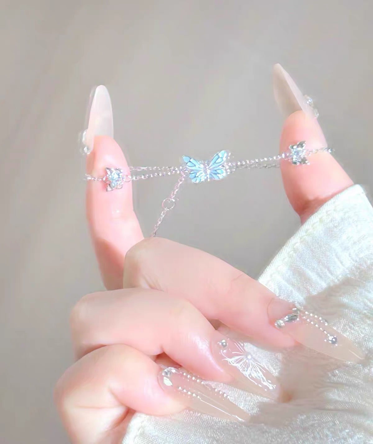 Luminous Dream Blue Butterfly Bracelet